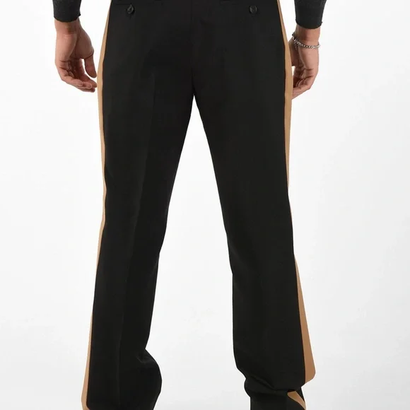 Burberry Black Dress Pants with White Accent